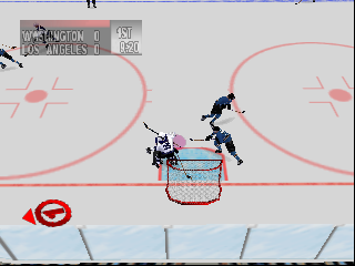 NHL Breakaway 99 (Europe) In game screenshot